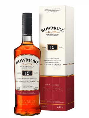 BOWMORE ISLAY MALT 15YR SHERRY 1,0 LTR