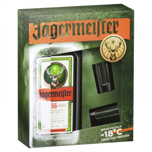 JAGERMEISTER 0,70 LTR 2 SHOTGLAZEN