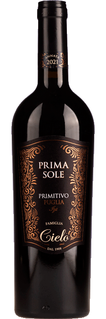 CIELO PRIMASOLE PRIMITIVO PUGLIA 0,75 LTR